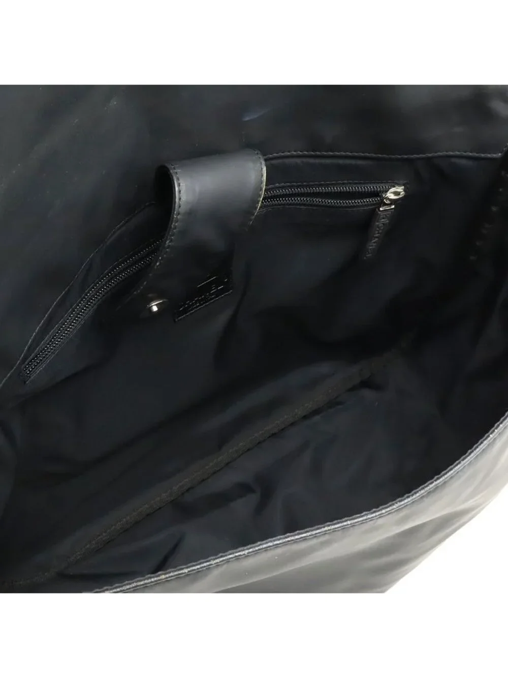 Chanel Sports Line CC Logo Messenger Bag Crossbody Rubber Coating Black